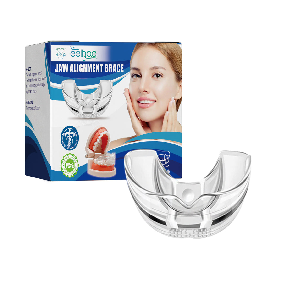 Jaw Alignment Brace, Repair Jaw After Retraction Teeth Uneven Deformity Buck Teeth Oral Care Support