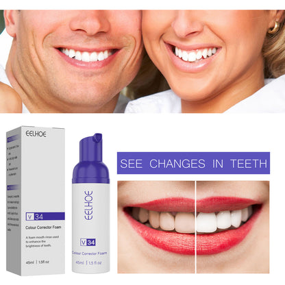 V34 Foaming Whitening Toothpaste, Cleans Teeth Tartar Teeth Stains Fresh Breath And Whitens Teeth Toothpaste