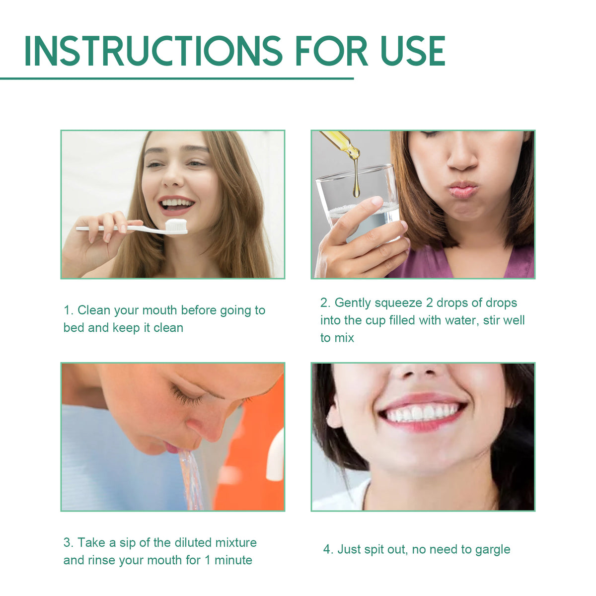 Gum Care Drops Care For Gums Relieve Bubbling Oral Cleansing Drops
