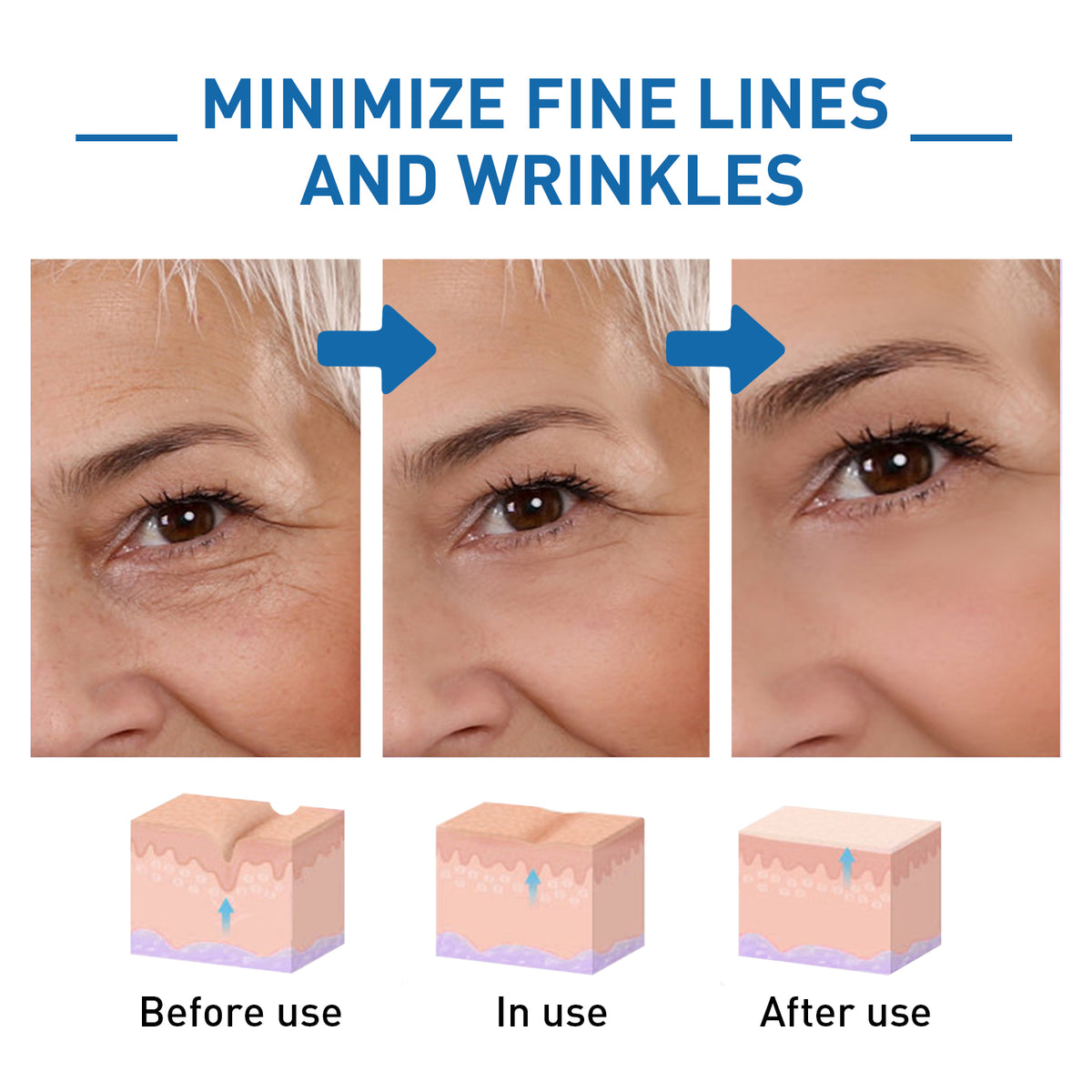 Hyaluronic Acid Anti-Wrinkle Essence, Reduces Lines Moisturizes Rejuvenates And Firms Skin Essence