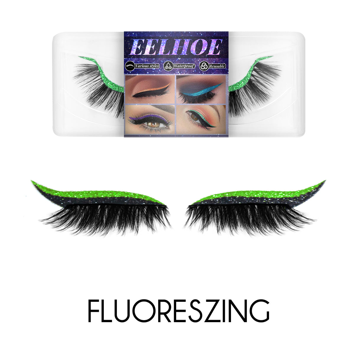 Eyeliner And Eyelash Stickers, Self-Adhesive False Eyelashes With European And American 3d Eyelash Eyeshadow Eyeliner