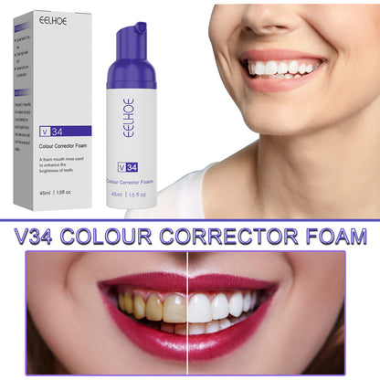 V34 Foaming Whitening Toothpaste, Cleans Teeth Tartar Teeth Stains Fresh Breath And Whitens Teeth Toothpaste