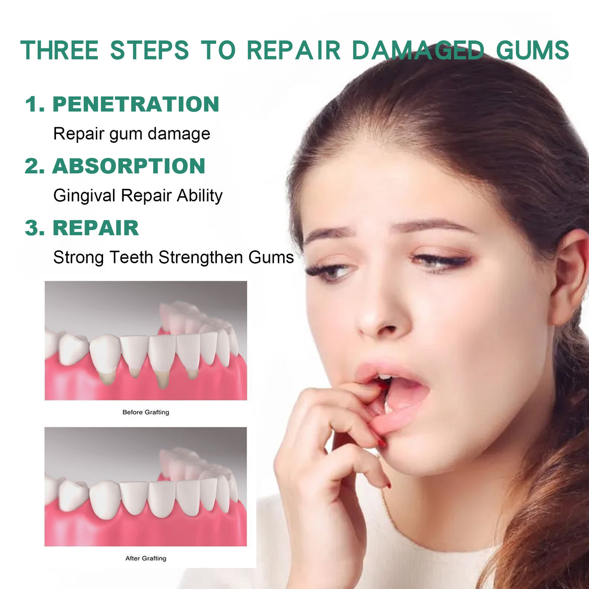 Gum Care Drops Care For Gums Relieve Bubbling Oral Cleansing Drops