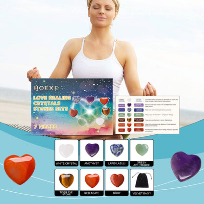 Love Crystal Healing Stone Set