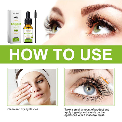 Black Castor Oil, Natural Curl Black Beauty Mild No Trace No Smudge Mascara