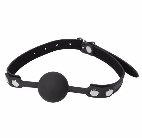 Silicone Sexy Ball Gags Slave Harness Bondage BDSM Fetish Mouth Restraints Toy
