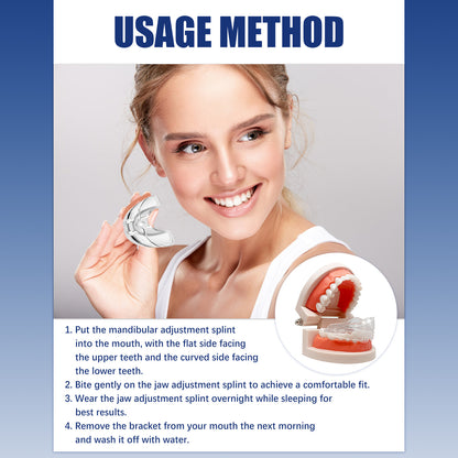 Jaw Alignment Brace, Repair Jaw After Retraction Teeth Uneven Deformity Buck Teeth Oral Care Support