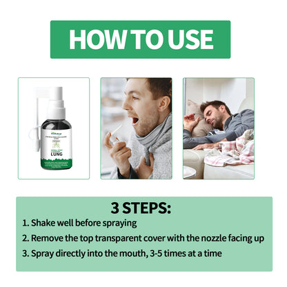 Herbal Spray Cleansing Lung, Soothe Throat And Nose Discomfort, Moisten Throat And Clear Nose Care Spray
