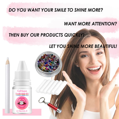 Tooth Gem Kit, European And American Style Hip Hop Style Dental Drill Jewelry DIY Dental Drill Set