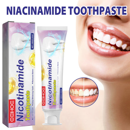 Niacinamide Toothpaste, Cool White Toothpaste Freshen Breath Clean Mouth Guard Gum Jianchi Bright White Toothpaste