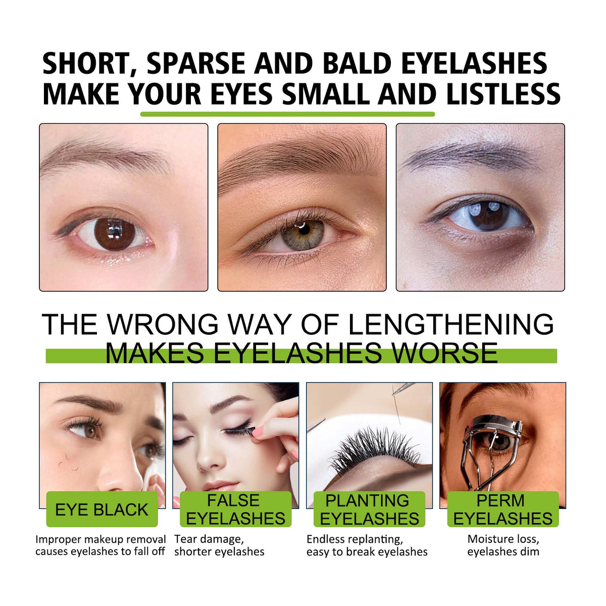 Black Castor Oil, Natural Curl Black Beauty Mild No Trace No Smudge Mascara