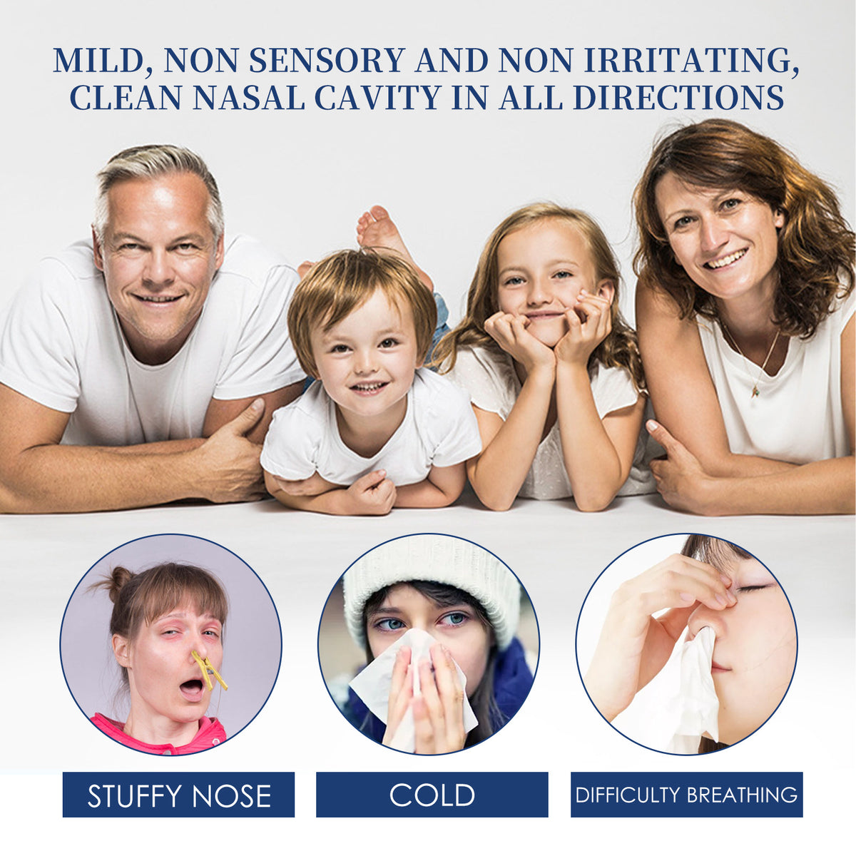 Physiological Seawater Nasal Spray, Nasal Gentle Cleansing Nasal Nasal Itchy Spray