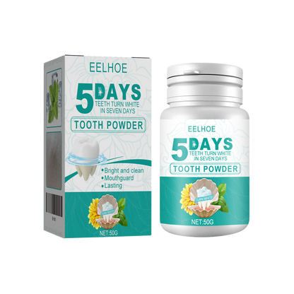 5 Day Whitening Tooth Powder, Clean Teeth Remove Dirt Plaque Fresh Mouth Clean Teeth Powder