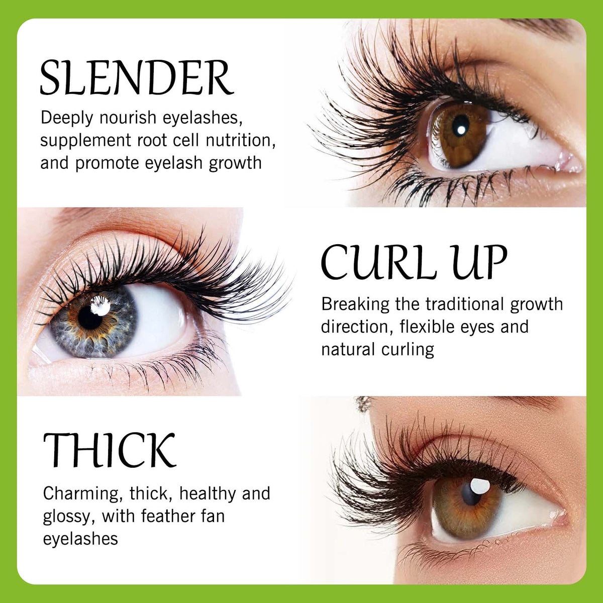 Black Castor Oil, Natural Curl Black Beauty Mild No Trace No Smudge Mascara
