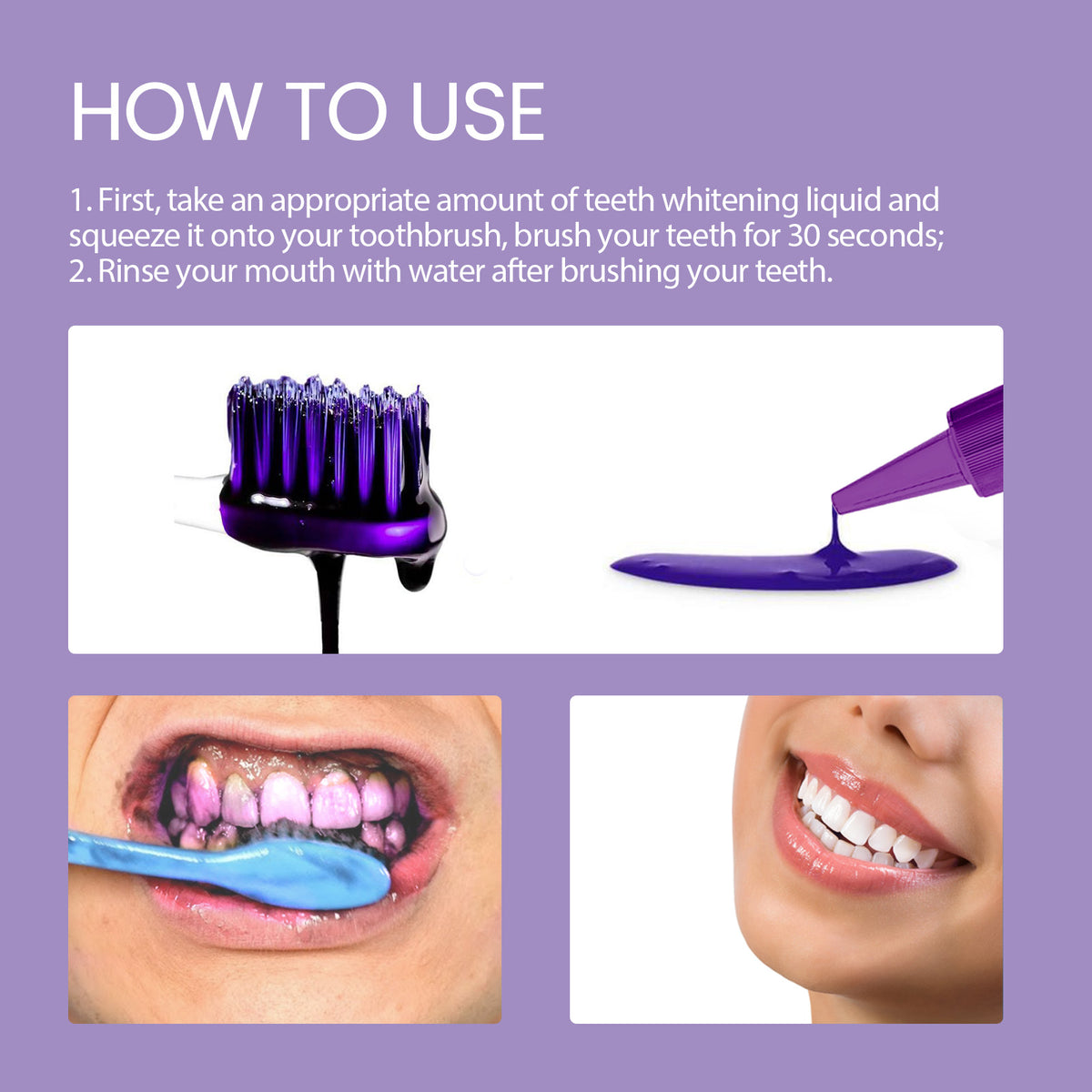 Purple Corrector, To Tartar Very Well Teeth Yellow Teeth Whitening Beauty Clean Mouth Smell Bad Breath Teeth Cleaning Fluid