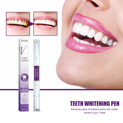 V34 Purple Dental Pen Oral Cleaning, Removing Stains And Brightening Teeth Oral Care Dental Pen