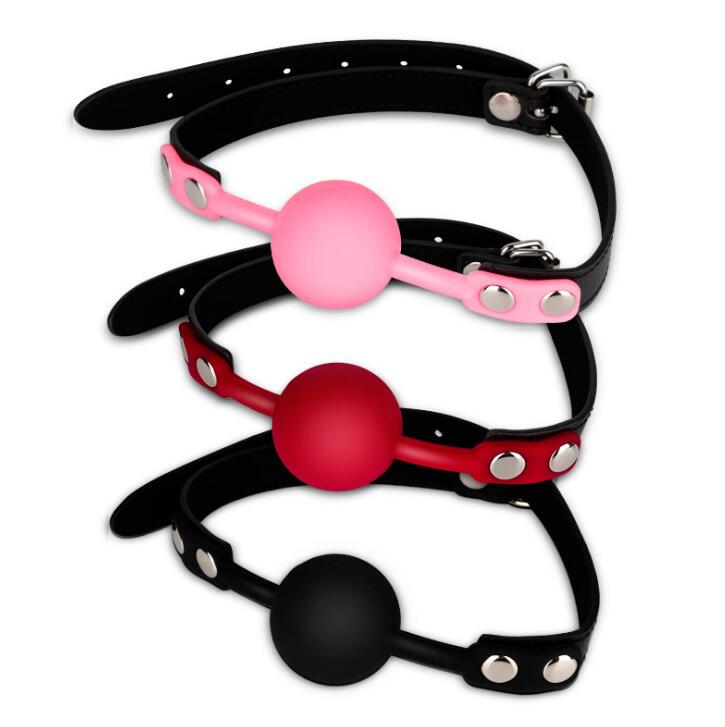 Silicone Sexy Ball Gags Slave Harness Bondage BDSM Fetish Mouth Restraints Toy