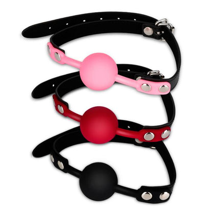 Silicone Sexy Ball Gags Slave Harness Bondage BDSM Fetish Mouth Restraints Toy