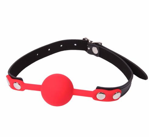 Silicone Sexy Ball Gags Slave Harness Bondage BDSM Fetish Mouth Restraints Toy