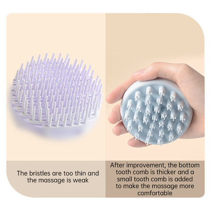 Baby Silicone Shampoo Scalp Massage Body Clean Scrub Feel Bath Brush