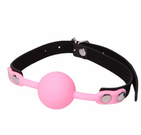 Silicone Sexy Ball Gags Slave Harness Bondage BDSM Fetish Mouth Restraints Toy