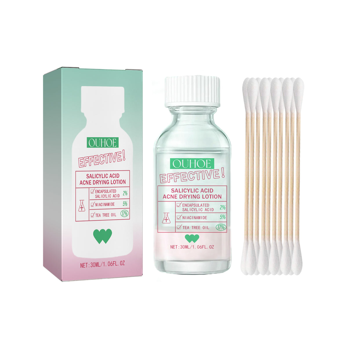Salicylic Acid Acne Drying Lotion, Gentle Repair Acne-Skin Skin Moisturizing Lotion