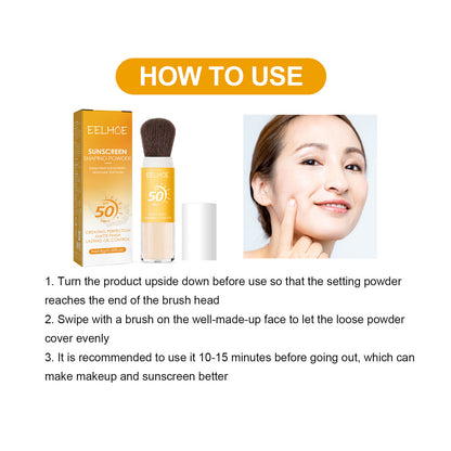 Setting Powder Natural Lightweight Breathable Makeup Oil Control Long-Lasting Makeup Waterproof And Sweat Resistant Setting Powder