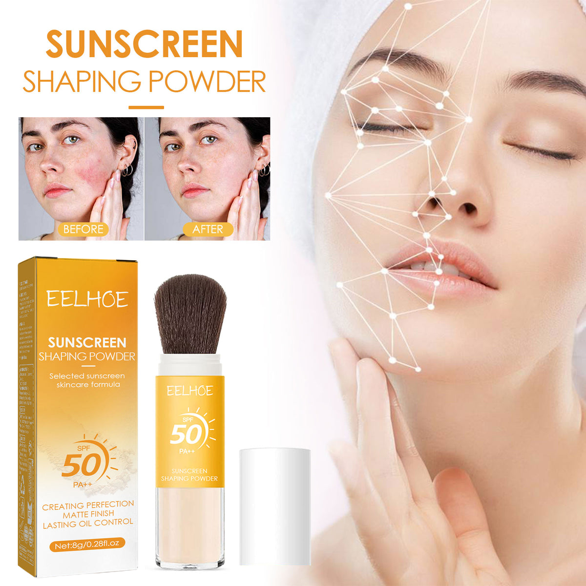 Setting Powder Natural Lightweight Breathable Makeup Oil Control Long-Lasting Makeup Waterproof And Sweat Resistant Setting Powder